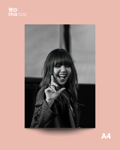 Poster A4 - Lisa - Black Pink