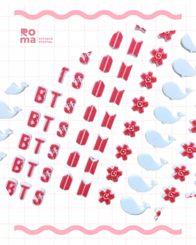 Cuentas / Dijes BTS variados