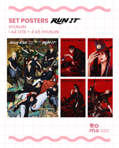 Posters RUN IT - Stray Kids - HYUNJIN