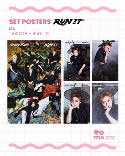 Posters RUN IT - Stray Kids - I.N.