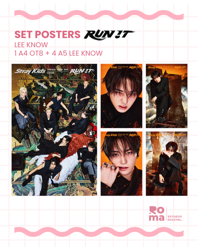 Posters RUN IT - Stray Kids - LEE KNOW