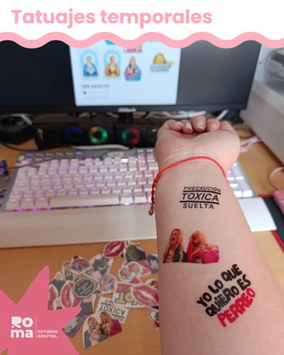 Tatuajes temporales por plancha PERSONALIZADOS - tattoos personalizados
