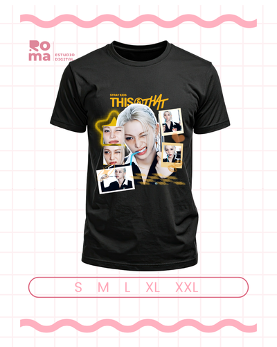 Remera FELIX - naranja - Stray Kids
