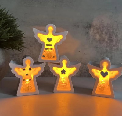 Molde de silicona Angeles x 4 