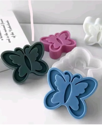 Molde de silicona Mariposa plana decorada