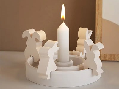 Molde de silicona Conejitos x 4