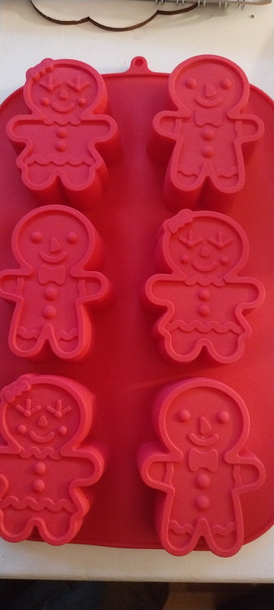 Molde de silicona Pareja Jengibre x 6 monoporcion