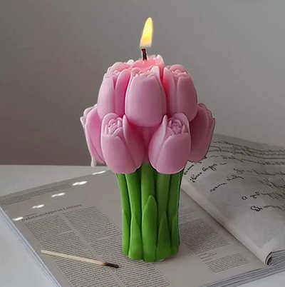 Molde de silicona Ramo de Tulipan