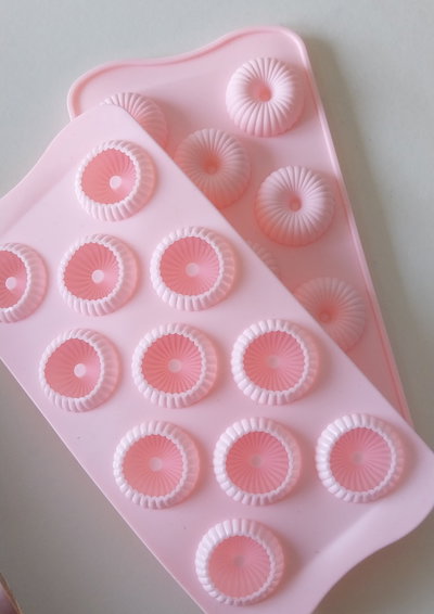 Molde de silicona Donita rayada 3 d