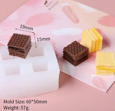 Molde de silicona Galletitas Obleas mini x 4danesa espiral