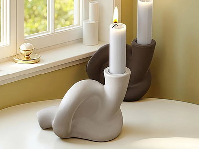 Molde de silicona Porta vela nudo de soga