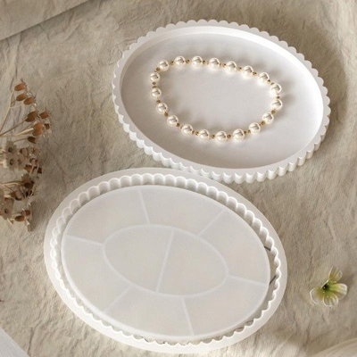 Molde de silicona Bandeja ovalada Con rayas