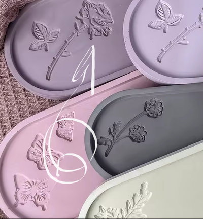 Molde de silicona Bandeja ovalada rosas 24.8cm