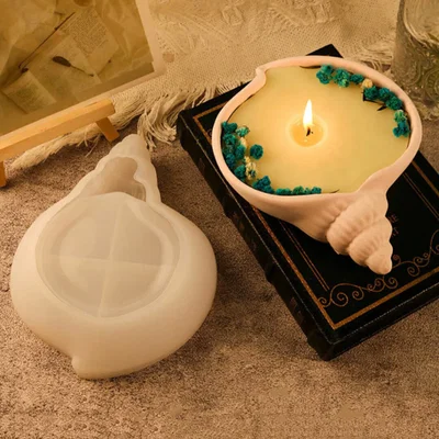 Molde de silicona cuenco caracol abierto