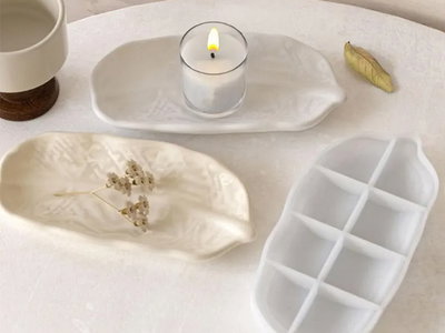 Molde de silicona Bandeja hoja pequeña