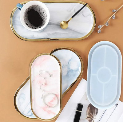 Molde de silicona Bandeja ovalada lisa chica