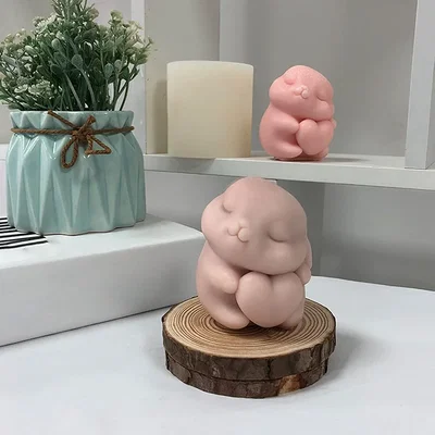 Molde de silicona Conejo con corazon