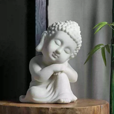 Molde de silicona Buda recostado en sus rodillas