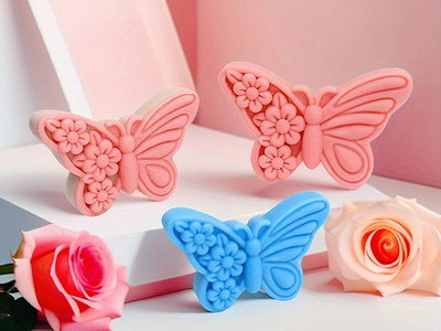 Molde de silicona Mariposa ala y flores