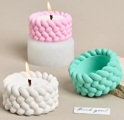 Molde de silicona Ruedita tejida