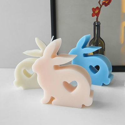 Molde de silicona Conejo con corazon