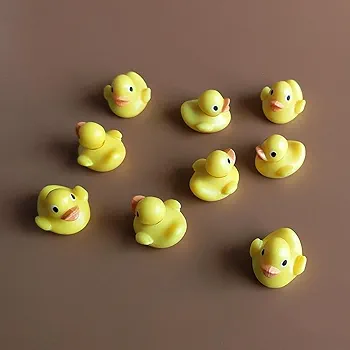 Molde de silicona patitos 3D x 8 unidades