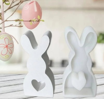 Molde de silicona Conejo con corazon parado