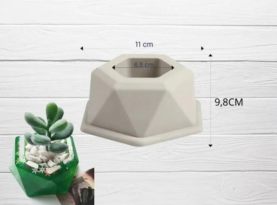 Maceta exagonal Grande