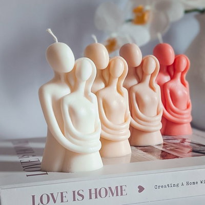 Molde Pareja abrazada Grande 13 cm Silicona premium gruesa