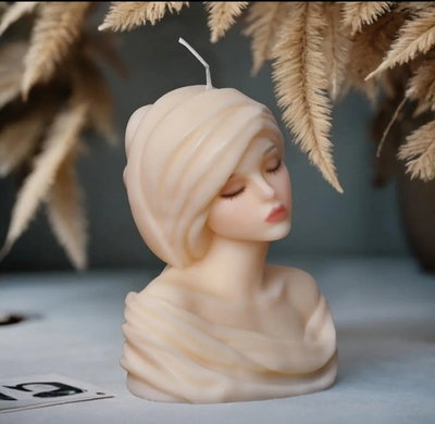 Molde de silicona Mujer con turbante 2