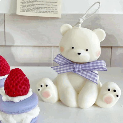 Molde de silicona Oso sentado grande