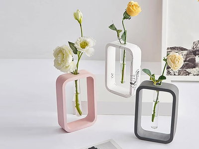 Molde de silicona Florero hidroponia rectangulo