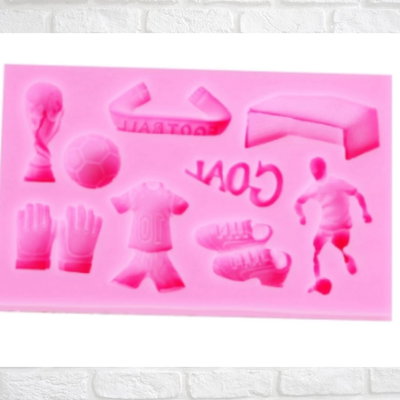 Molde de silicona Set mundial fútbol