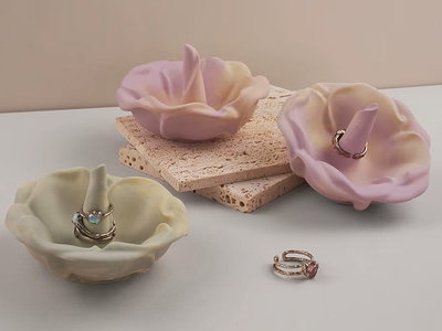 Molde de silicona Porta anillos y biyou