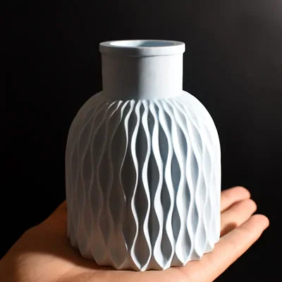 Molde silicona Florero origami