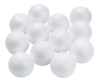 Esferas de telgopor x 10 unidades 3 cm diametro