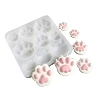 Molde de silicona Gatitos y huellas