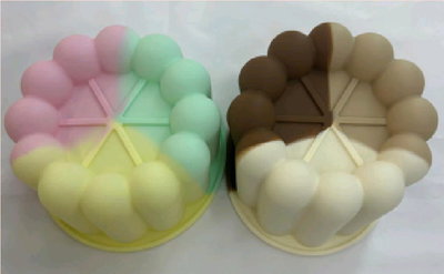 Molde redondo burbujas 12cm diam 