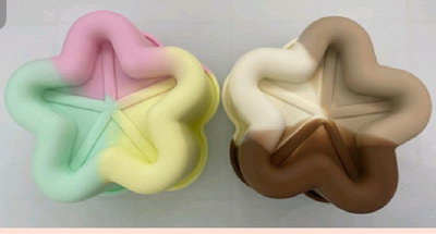 Molde estrella reborde  12cm diam 