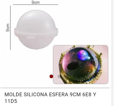 Molde x 2 Set esferas 7 y 9 cm
