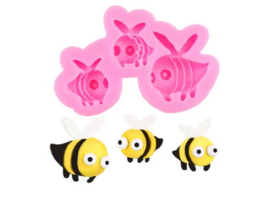 Molde abejas x 3 