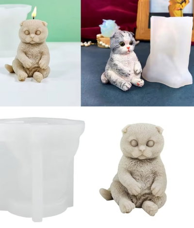 Molde gato sentado