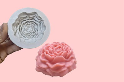 Molde  Peonia chica sil gris mas rigida