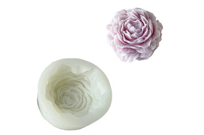 Molde Peonia Chica molde transparente sil blanda