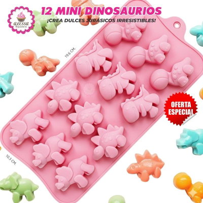 Molde Mini Dinos bombon