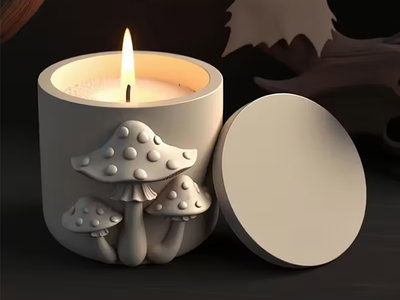 Molde Caramelera con Hongos Jardin