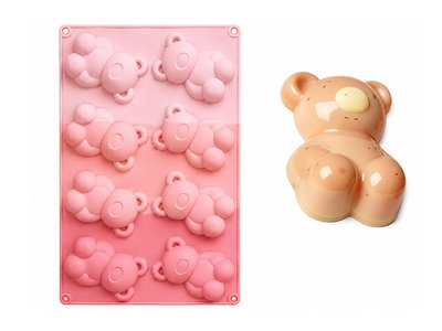 Molde 8 Ositos Teddy 7 cm