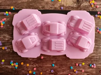 Molde autos x  6 Mini 5x3 cm