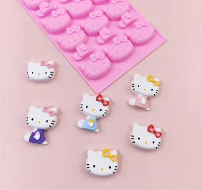 Molde Hello kitty x 15 unid