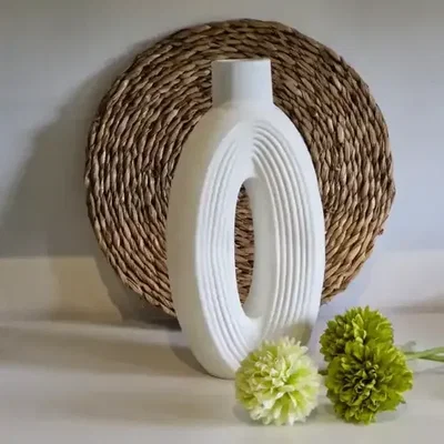 Molde  Florero donna alargado rayado